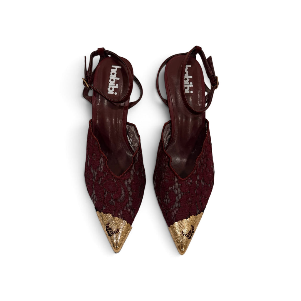 " Ayla " décolleté bordeaux