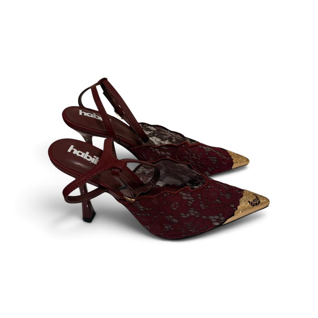 " Ayla " décolleté bordeaux