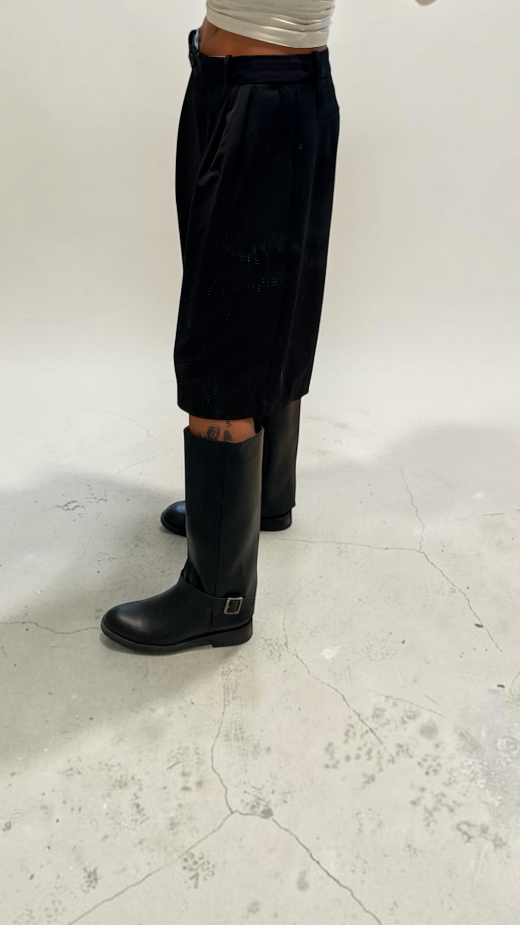 " Shine " boots nero