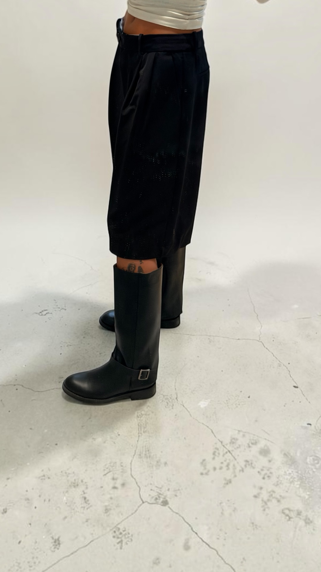 " Shine " boots nero